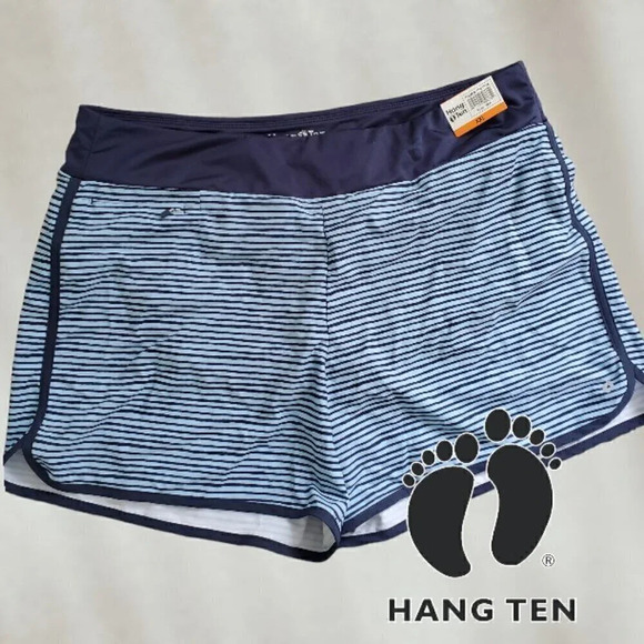 Hang Ten | Ladies' UPF 50+ Quick Dry Hybrid Shorts | Navy | NWT - Picture 2 of 5
